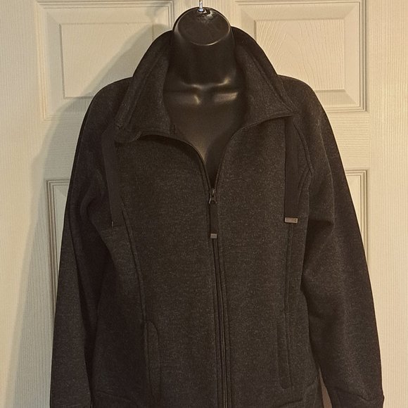 Danskin Now Dark Grey Sweatjacket - Picture 1 of 6